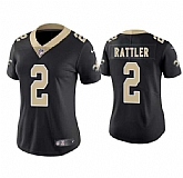 Women's New Orleans Saints #2 Spencer Rattler Black 2025 Vapor Limited Stitched Jersey Dzhi,baseball caps,new era cap wholesale,wholesale hats
